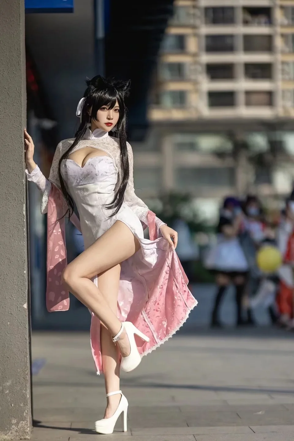 二佐Nisa - No.198 碧蓝航线·爱宕旗袍 [18P-80MB] tg@simisebaisi 【丝足阁】006.webp